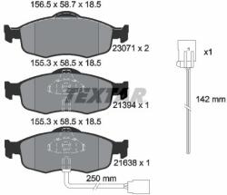 TEXTAR Sada brzdových platničiek kotúčovej brzdy TEXTAR 2307104 (2307104)