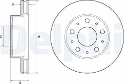 DELPHI Tarcza Ham. Przod Fiat (bg9180c)