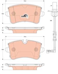 TRW Sada brzdových platničiek kotúčovej brzdy TRW GDB1867 (GDB1867)