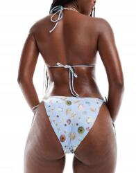 Monki Kék Bikini Alsó Print B03 crl Xs