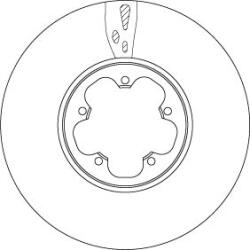 TRW Brzdový kotúč TRW DF6752S (DF6752S)