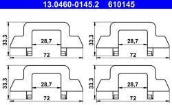 ATE Súprava príslušenstva, obloženie kotúčovej brzdy ATE 13.0460-0145.2 (13.0460-0145.2)