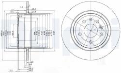 DELPHI Tarcza Ham. Saab 9-5 98- Tyl (bg3908c)