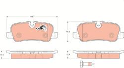 TRW Sada brzdových platničiek kotúčovej brzdy TRW GDB1632 (GDB1632)