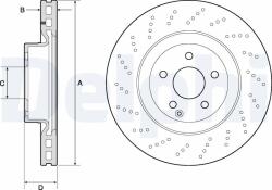 DELPHI Brzdový kotúč DELPHI BG9188C (BG9188C)