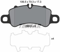 TEXTAR Sada brzdových platničiek kotúčovej brzdy TEXTAR 2598301 (2598301)