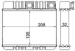 MAHLE Výmenník tepla vnútorného kúrenia MAHLE AH 87 000S (AH 87 000S)