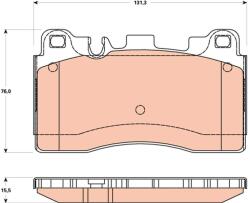 TRW Sada brzdových platničiek kotúčovej brzdy TRW GDB1906 (GDB1906)