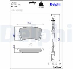 DELPHI Klocki Ham. Audi A6/a8 Tyl (lp1860)