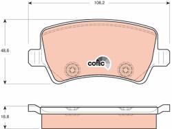 TRW Sada brzdových platničiek kotúčovej brzdy TRW GDB1685 (GDB1685)