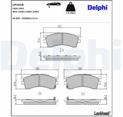 DELPHI Klocki Ham. Mazada Premacy (lp1518)