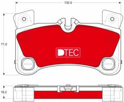 TRW Sada brzdových platničiek kotúčovej brzdy TRW GDB1775DTE (GDB1775DTE)