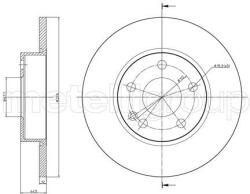 METELLI Brzdový kotúč METELLI 23-0830C (23-0830C)