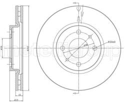 METELLI Brzdový kotúč METELLI 23-0407C (23-0407C)