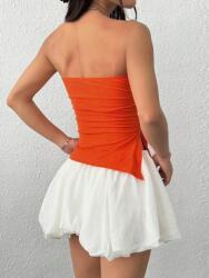 Shein Aszimmetrikus Ráncos Felső ZT1 cyq Xs