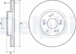 DELPHI Tarcza Ham. Honda Civic Ix 12- (bg4698c)