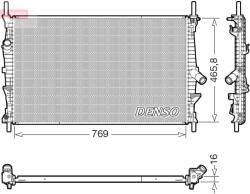 DENSO Chladič motora DENSO DRM10124 (DRM10124)