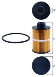 MAHLE Filtr Paliwa Fiat Opel (kx 208d)