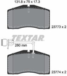 TEXTAR Sada brzdových platničiek kotúčovej brzdy TEXTAR 2377301 (2377301)