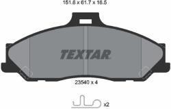 TEXTAR Sada brzdových platničiek kotúčovej brzdy TEXTAR 2354001 (2354001)