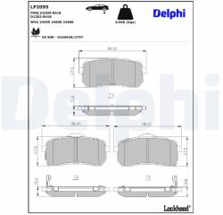 DELPHI Klocki Ham. Kia Carnival Iii 06- Tyl (lp2095)