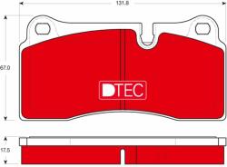 TRW Sada brzdových platničiek kotúčovej brzdy TRW GDB1816DTE (GDB1816DTE)