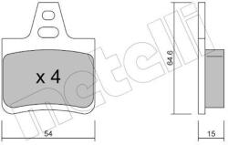 METELLI Sada brzdových platničiek kotúčovej brzdy METELLI 22-0285-0 (22-0285-0)