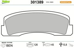 VALEO Sada brzdových platničiek kotúčovej brzdy VALEO 301389 (301389)