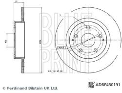 BLUE PRINT Brzdový kotúč BLUE PRINT ADBP430191 (ADBP430191)