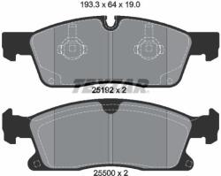 TEXTAR Sada brzdových platničiek kotúčovej brzdy TEXTAR 2519201 (2519201)