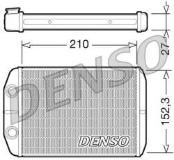 DENSO Výmenník tepla vnútorného kúrenia DENSO DRR09073 (DRR09073)