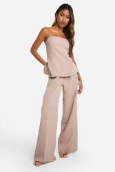 Boohoo bézs nyitott hátú felső B16 xhs Xs