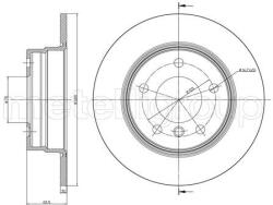METELLI Brzdový kotúč METELLI 23-0817C (23-0817C)