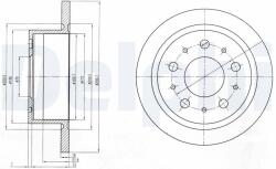 DELPHI Tarcza Ham. Fiat Ducato 06- Tyl (bg4062)
