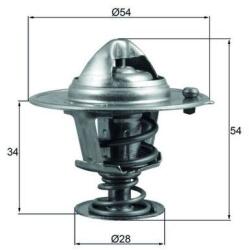 MAHLE Termostat chladenia MAHLE TX 206 88D (TX 206 88D)