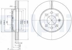 DELPHI Tarcza Ham. Chevrolet Lacetti 05- (bg3334)