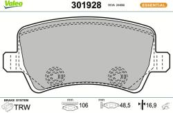 VALEO Sada brzdových platničiek kotúčovej brzdy VALEO 301928 (301928)