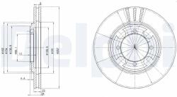 DELPHI Brzdový kotúč DELPHI BG2628 (BG2628)