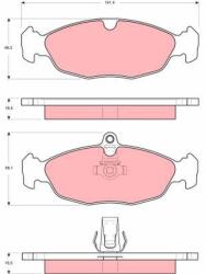 TRW Sada brzdových platničiek kotúčovej brzdy TRW GDB1569 (GDB1569)