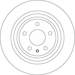 TRW Brzdový kotúč TRW DF6809 (DF6809)
