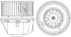 MAHLE Vnútorný ventilátor MAHLE AB 264 000P (AB 264 000P)