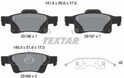TEXTAR Sada brzdových platničiek kotúčovej brzdy TEXTAR 2519603 (2519603)