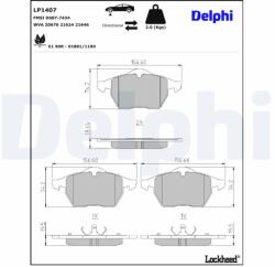 DELPHI Klocki Ham. Audi/vw Passat (lp1407)