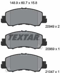 TEXTAR Sada brzdových platničiek kotúčovej brzdy TEXTAR 2094901 (2094901)