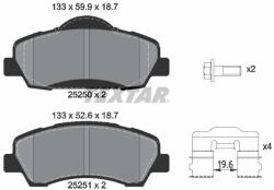 TEXTAR Sada brzdových platničiek kotúčovej brzdy TEXTAR 2525001 (2525001)