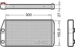 DENSO Výmenník tepla vnútorného kúrenia DENSO DRR01002 (DRR01002)