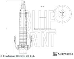 BLUE PRINT Veko, puzdro olejového filtra BLUE PRINT ADBP990048 (ADBP990048)