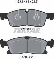 TEXTAR Sada brzdových platničiek kotúčovej brzdy TEXTAR 2519202 (2519202)