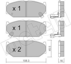 METELLI Sada brzdových platničiek kotúčovej brzdy METELLI 22-0897-0 (22-0897-0)
