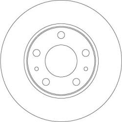 TRW Brzdový kotúč TRW DF6287 (DF6287)